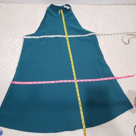 Lovers + Friends Lily High Neck Mini Swing Dress Size Medium - Picture 10 of 11